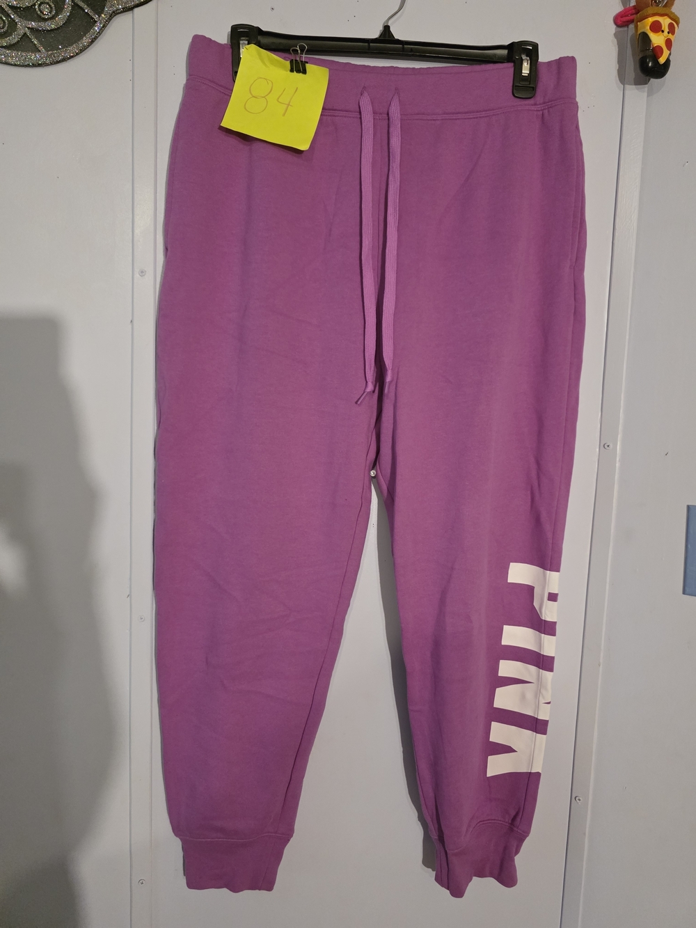 PINK Victoria's Secret Purple Pullover with White Logo Tag